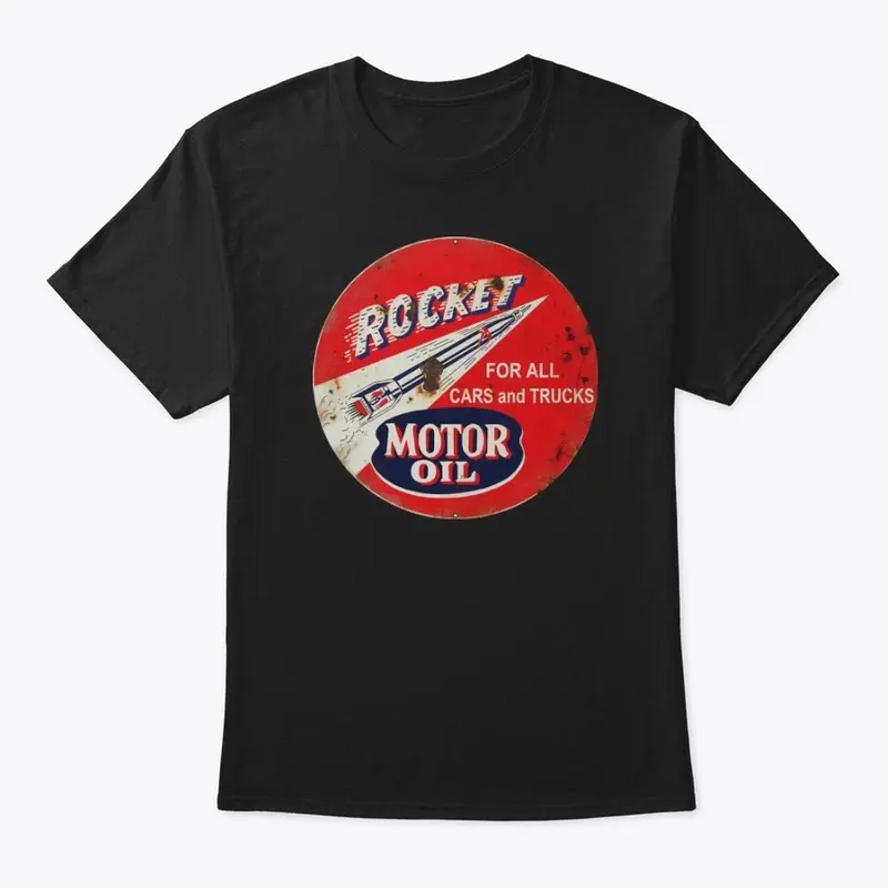 Rocket Motor Oil vintage black T shirt